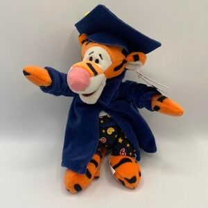 Disney Grad Nite Tigger Plush – Graduation Cap & Gown – New with Tag